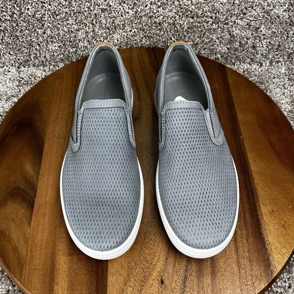 Ecco Soft 7 Perf Slip-on 2.0 Leather Men's UK 40 / US 6-6.5 Sneaker Shoes Gray - Picture 4 of 12